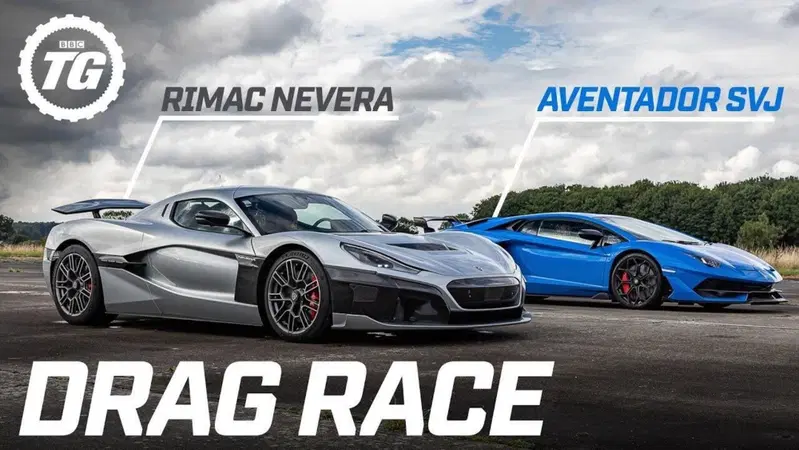 Rimac Nevera VS Lamborghini Aventador SVJ | Chi vincer&agrave;? [VIDEO]