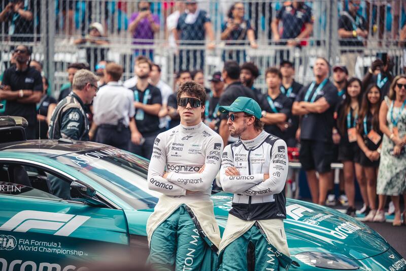 Fernando Alonso e Lawrence Stroll formano l&#039;attuale coppia dell&#039;Aston Martin in F1