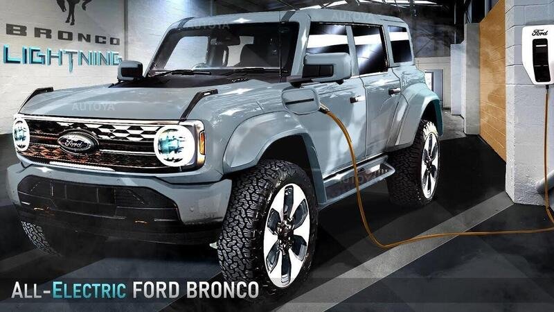 Ford Bronco Lightning: rendering dell&#039;anti-Jeep a batterie [VIDEO]