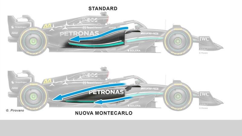 F1, Mercedes: ecco le novit&agrave; della nuova W14B che debutter&agrave; a Monaco