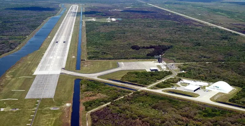 L'aeroporto dove atterrava lo Shuttle in Florida: adesso &egrave; una pista di prova