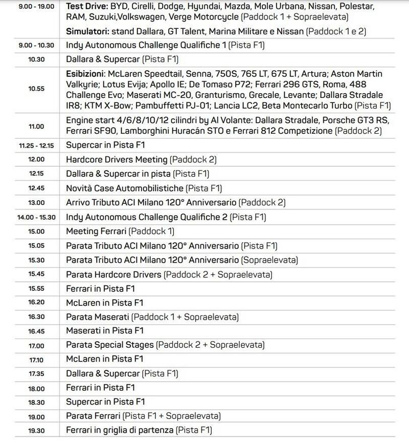 Programma MIMO sabato 17 giugno