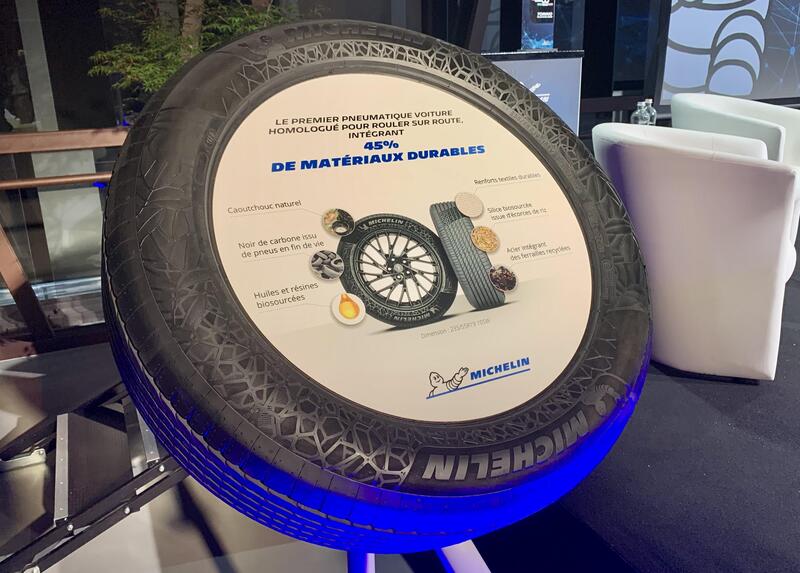 Pneumatico auto Michelin prodotto con materiali sostenibili