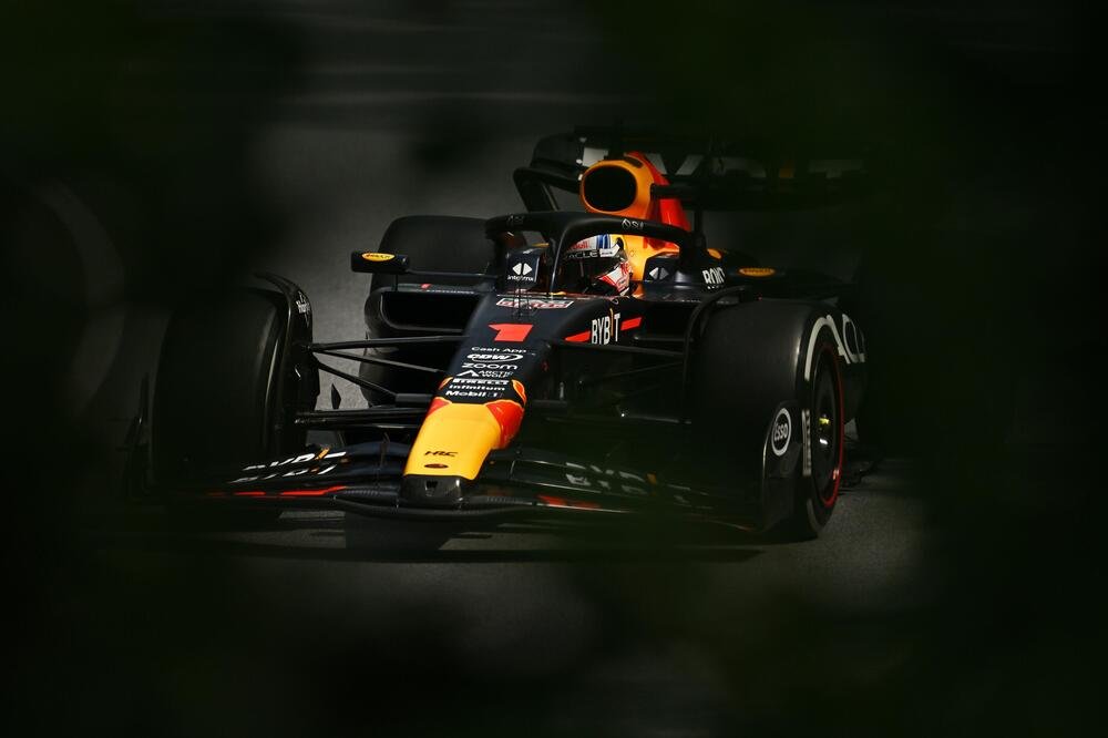 Max Verstappen in pista nel Gran Premio del Canada 2023 di F1