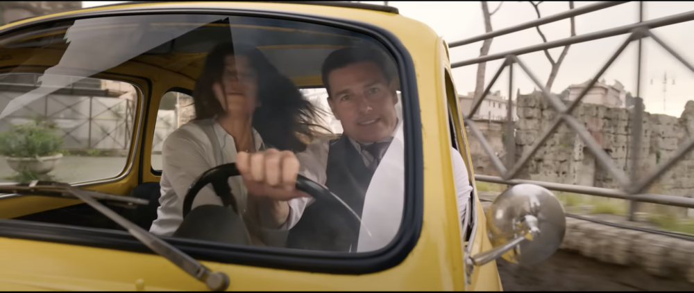 Tom Cruise al volante della Fiat 500 nel trailer di Mission Impossible - Dead Reckoning