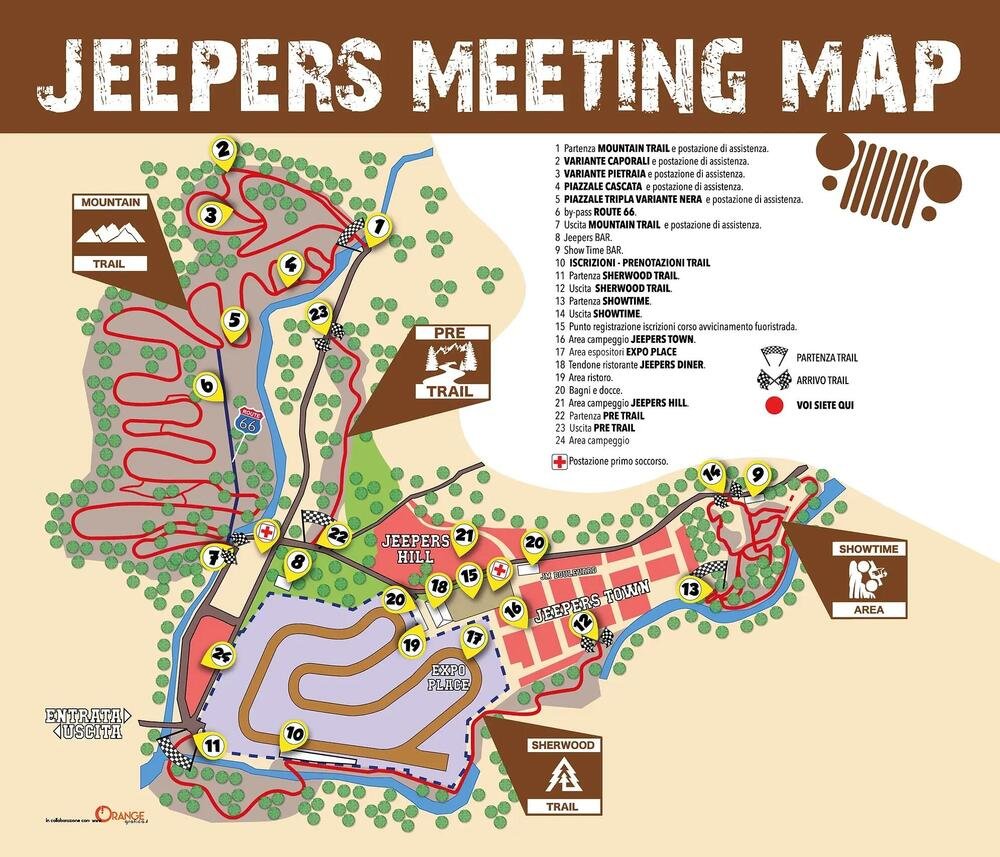 Jeepers Meeting Map