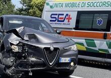 Giuseppe Conte: il presidente dei 5 Stelle è coinvolto in un incidente d'auto, distrutta l'Alfa Stelvio