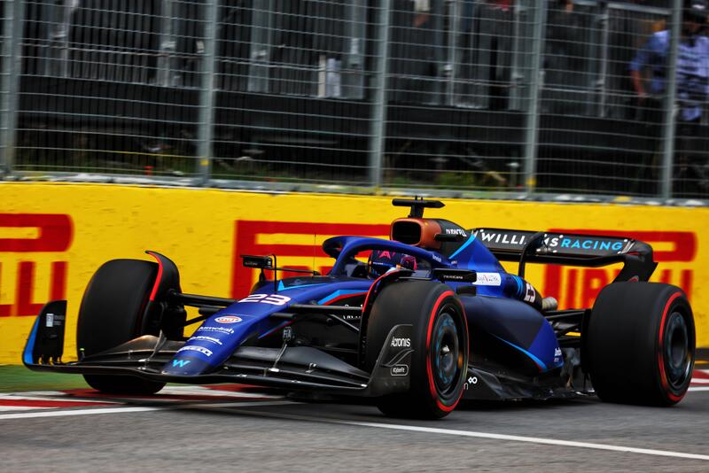 Alexander Albon in pista nel GP del Canada 2023 di F1