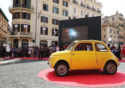 Abarth 500 elettrica protagonista all'anteprima di Mission: Impossible - Dead Reckoning Part One 