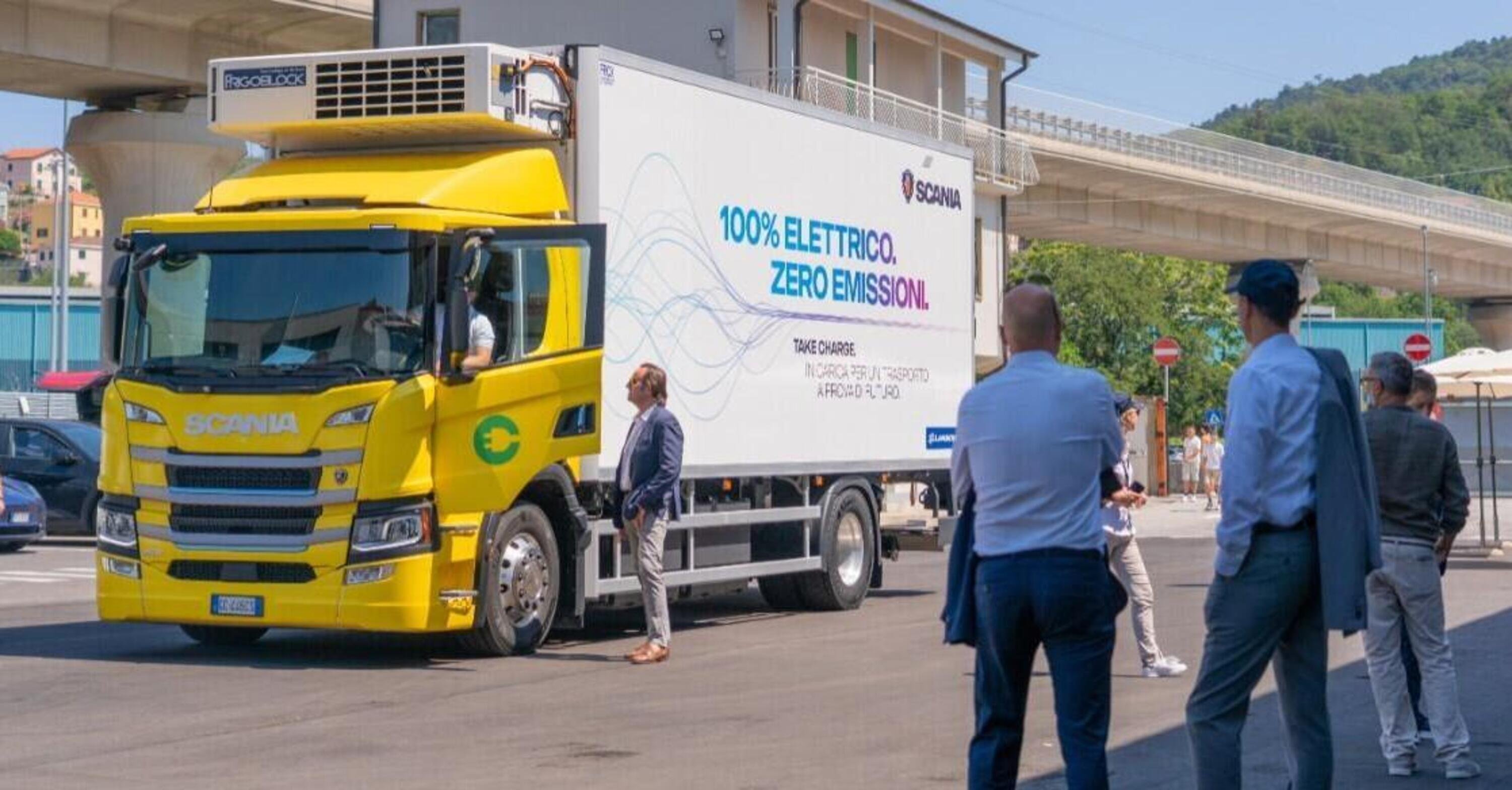 Scania, ricarica 100% da fonti rinnovabili a Vado Ligure