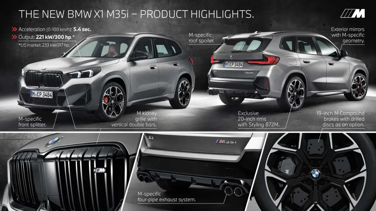 BMW X1 M35i xDrive, 300CV di prestazioni (6)