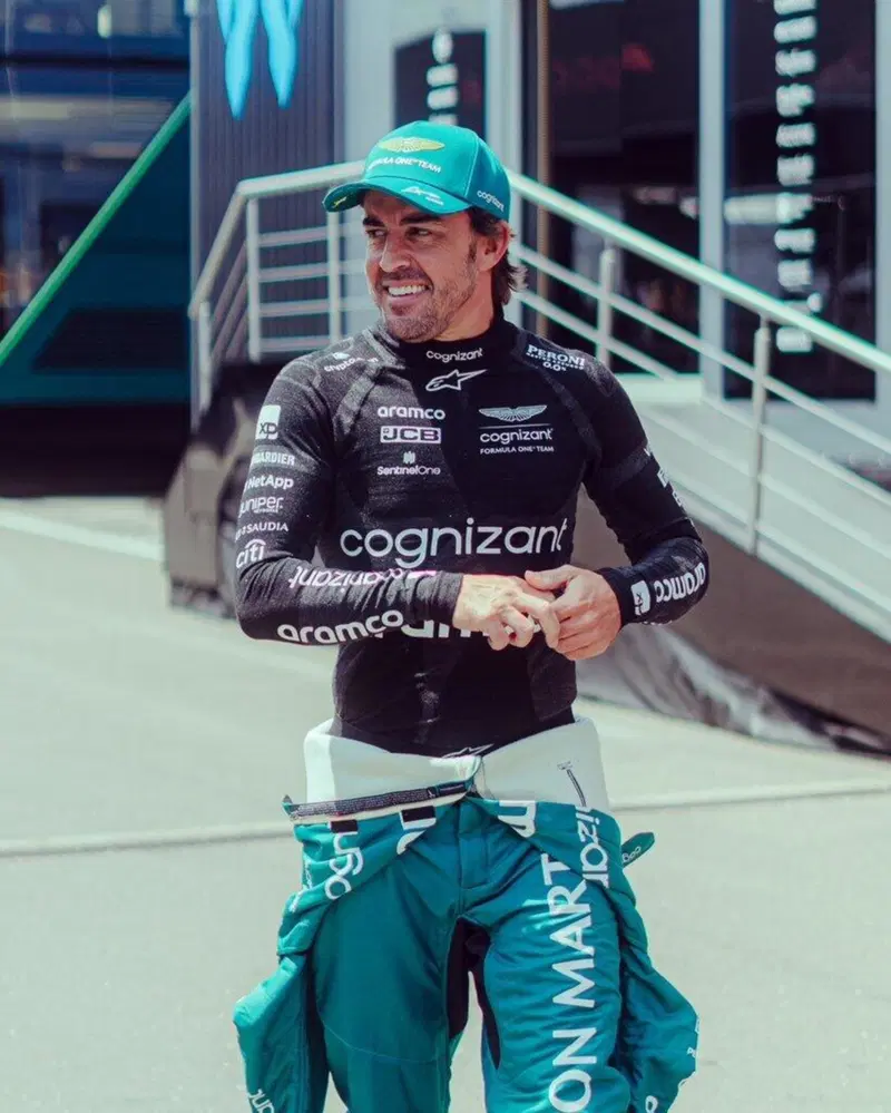 Fernando Alonso, l'Aston Martin &egrave; arrivata quinta