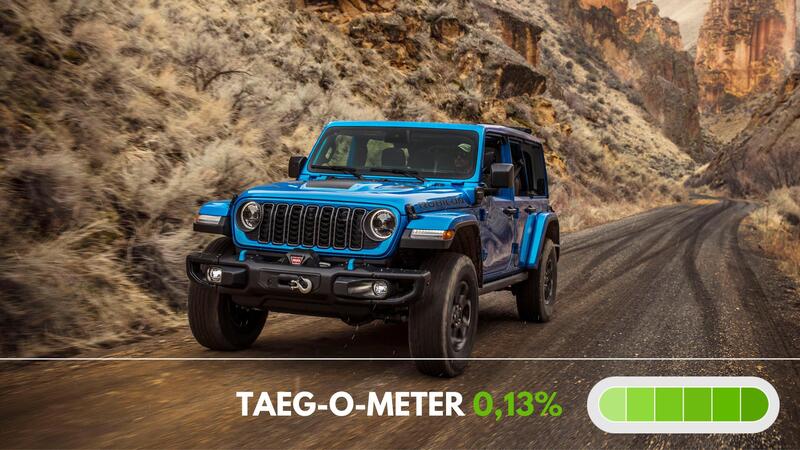 Jeep Wrangler finanziamento senza rate e 5.000 euro di sconto