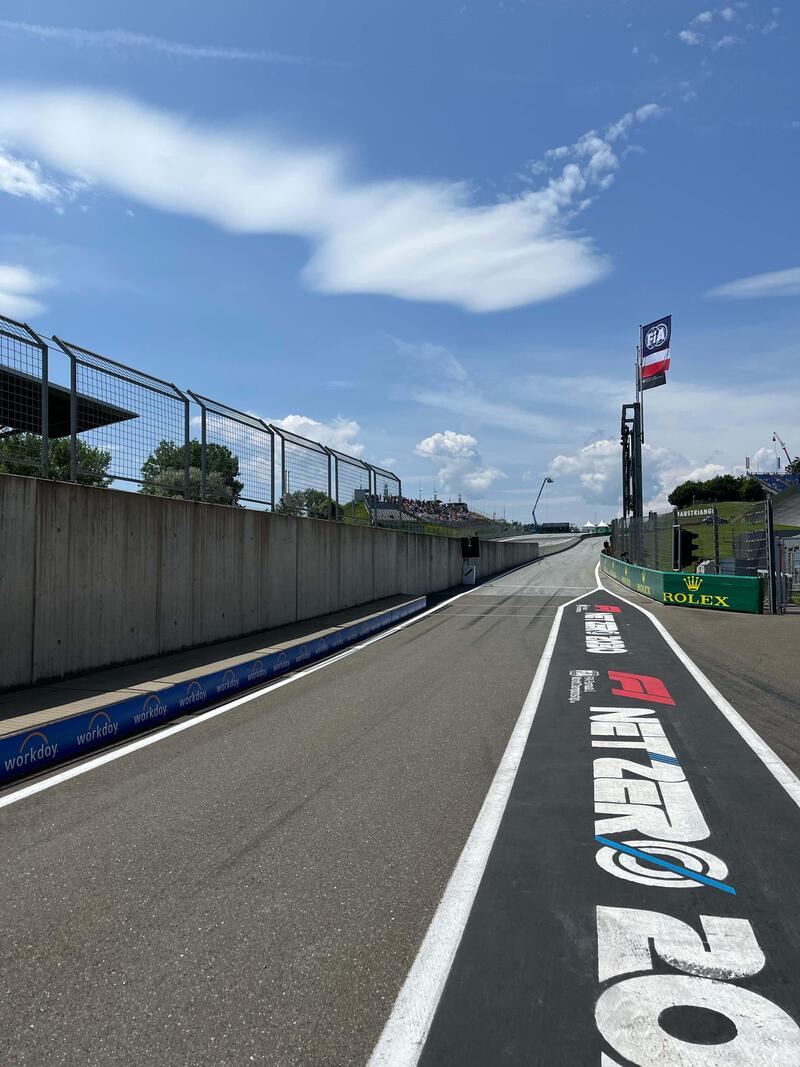 La pitlane del Red Bull Ring