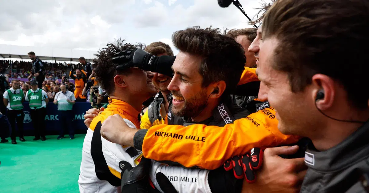 F1 GP Gran Bretagna 2023. McLaren a podio, Norris:"E' tutto merito loro" 