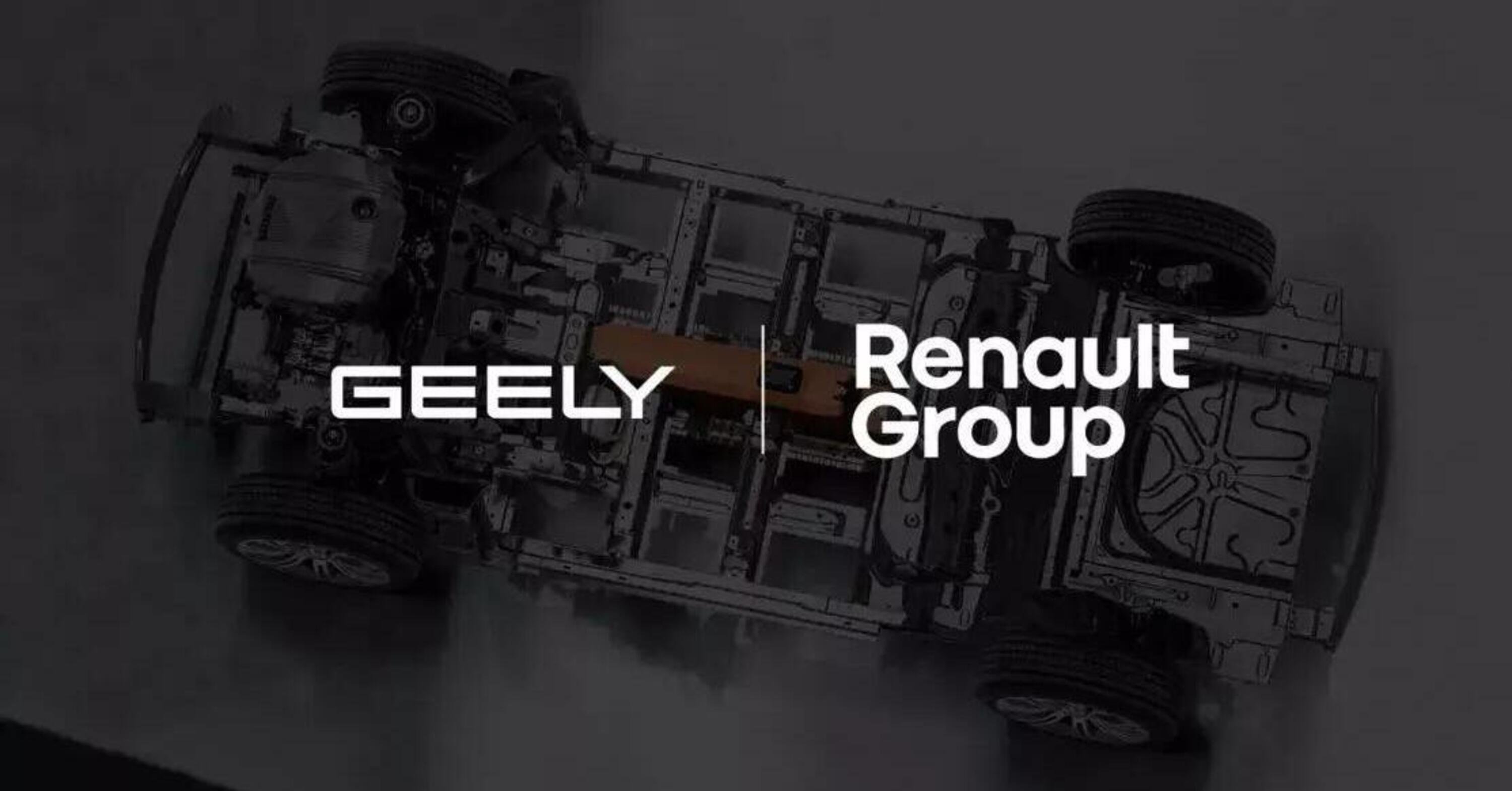 Renault e Geely: accordo al 50% ciascuna per i motori termici 