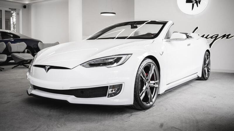 Tesla Model S diventa cabriolet a Modena 