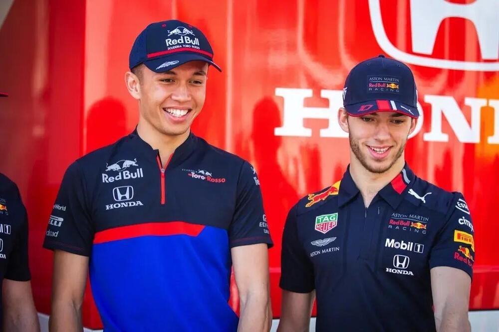 Alexander Albon e Pierre Gasly, scambiati prima di Spa nel 2019 tra Red Bull e Toro Rosso