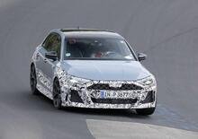 Audi RS3, arriva il facelift 2024 al Nurburgring [Foto Spia]