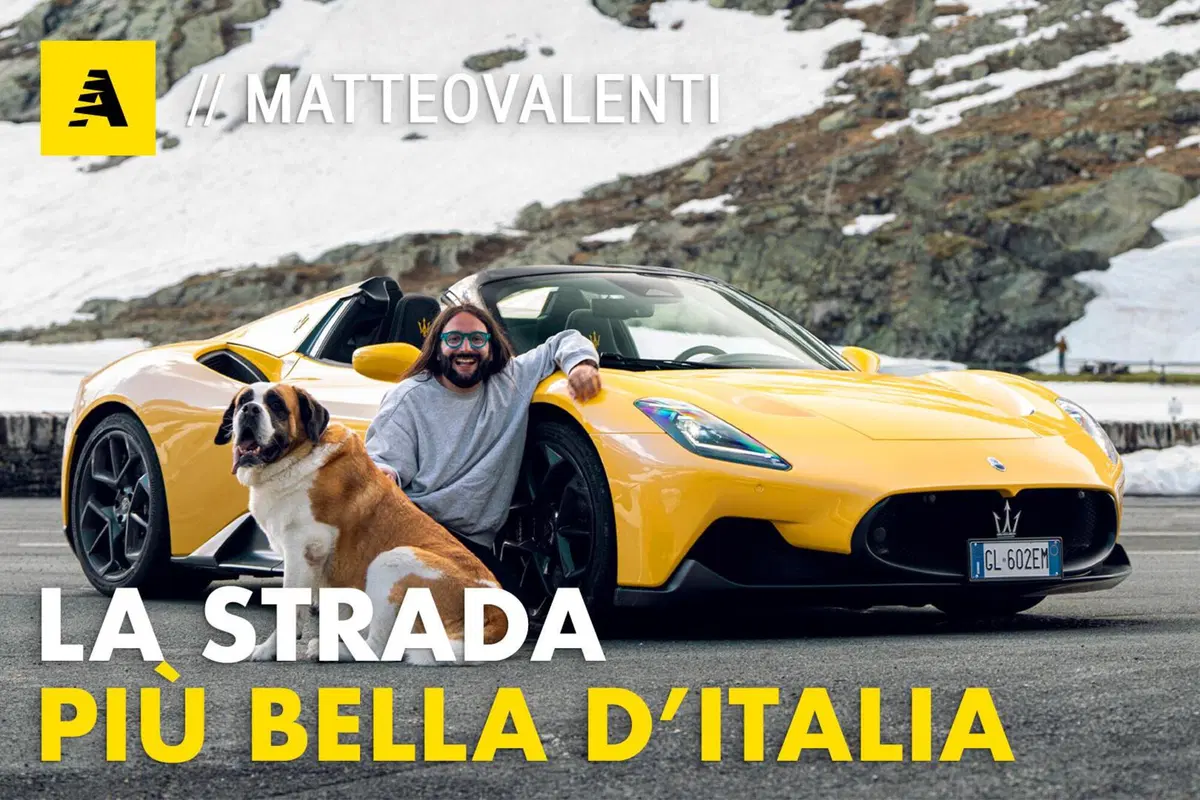 La storia della strada pi&ugrave; bella d'Italia | Il Gran San Bernardo con Maserati MC20 [Video]
