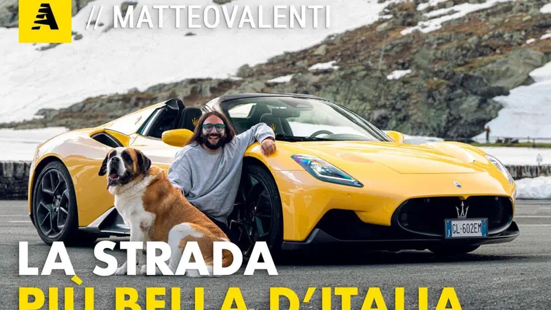 La storia della strada pi&ugrave; bella d'Italia | Il Gran San Bernardo con Maserati MC20 [Video]