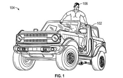 Ford Bronco: brevetto Ford per guidare anche in piedi 