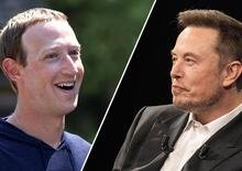 Elon Musk e Mark Zuckerberg; botte all'ultimo dollaro, ma sarà per beneficienza