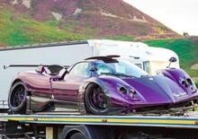 Pagani Zonda 760 LH ex Lewis Hamilton: crash in strada