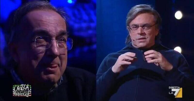 Ricordando Sergio Marchionne: la presentazione dell&#039;Alfa Romeo Giulia (con Maurizio Crozza)