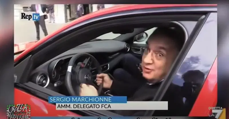 Sergio Marchionne e l'Alfa Romeo Giulia