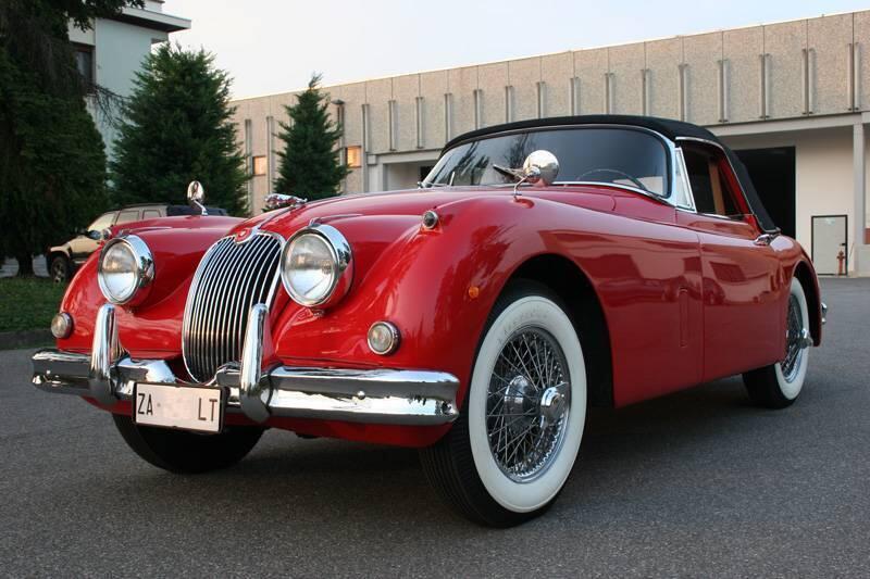 Jaguar XK 150 DHCd&#039;epoca del 1958 a Viadana