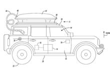 Ford brevetta il portabatterie da tetto per la Bronco