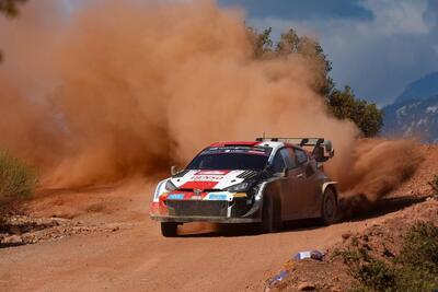 WRC23. Acropolis Rally Grecia. Rovanpera in decollo