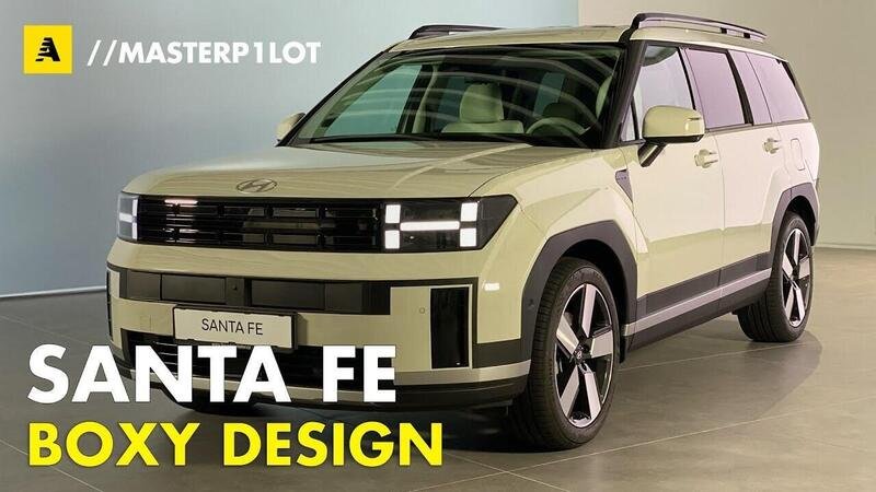 Hyundai Santa Fe 2024, design boxy e carattere top [Video]