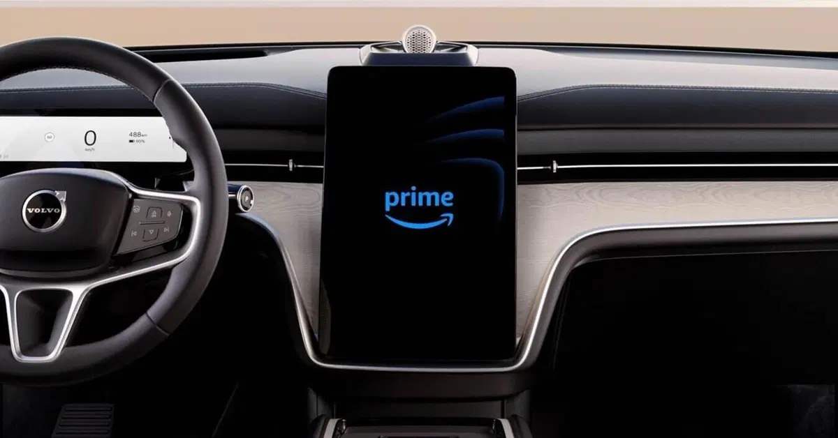 Sulle Volvo arriva Prime Video (quando l'auto &egrave; ferma)
