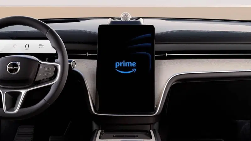 Sulle Volvo arriva Prime Video (quando l'auto &egrave; ferma)