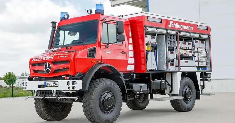 Mercedes, l&#039;Unimog dei pompieri