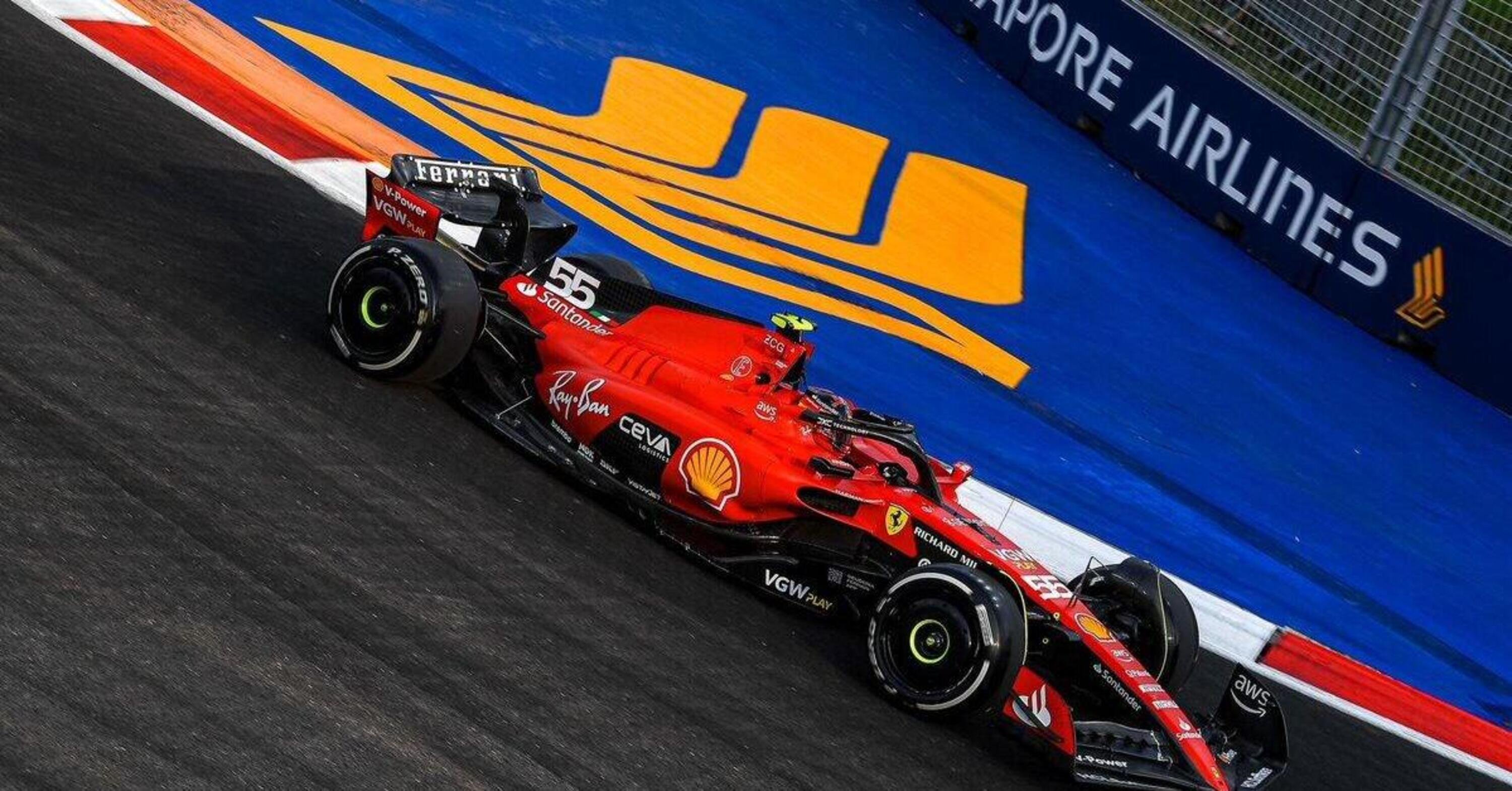 F1. GP Singapore 2023, Risultati FP1: le Ferrari davanti a Verstappen