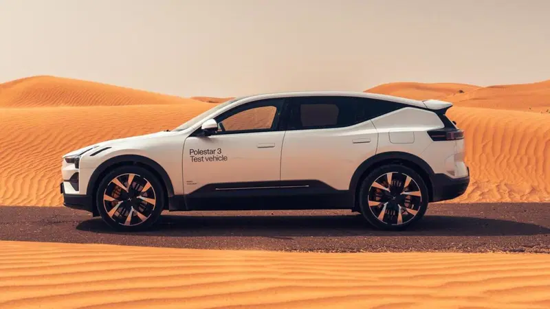 Polestar 3, i test nel deserto con 50&deg;C sono terminati 