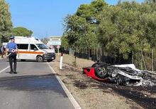 Ferrari e Lamborghini incidente mortale , il VIDEO della dashcam