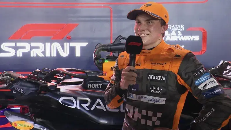 Formula 1, Sprint GP Qatar, Piastri: "Contento di aver vinto la mia prima gara"