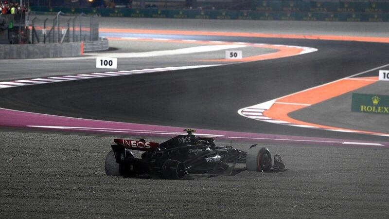 Formula 1, la scelta della Mercedes che ha portato all&rsquo;incidente tra Hamilton e Russell in Qatar