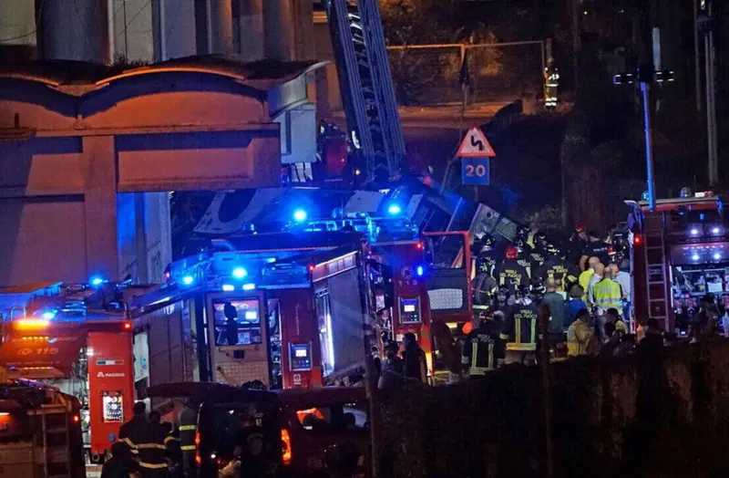 La scena dell'incidente del 3 ottobre con 21 vittime
