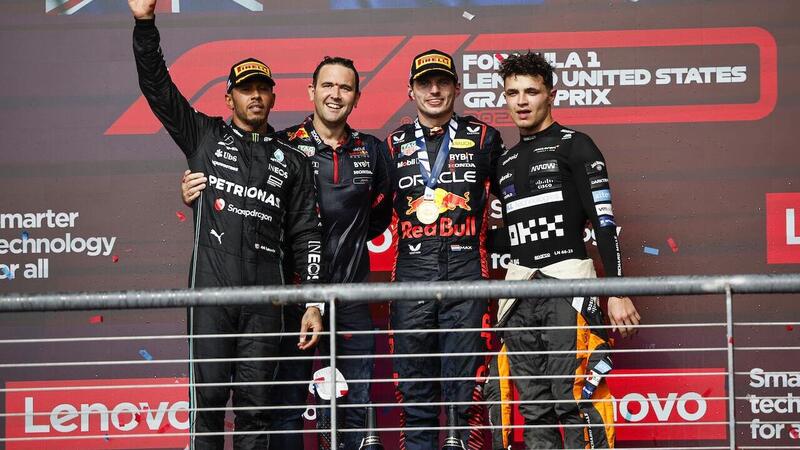 Formula 1. Verstappen, Hamilton e Norris sul podio: &quot;Red Bull ha dominato tutto l&#039;anno, incredibili&quot;