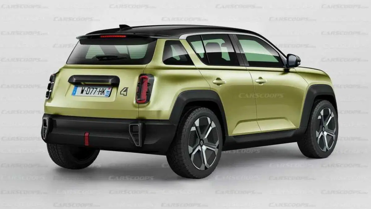 Renault 4: ecco come potrebbe essere la nuova elettrica  (3)