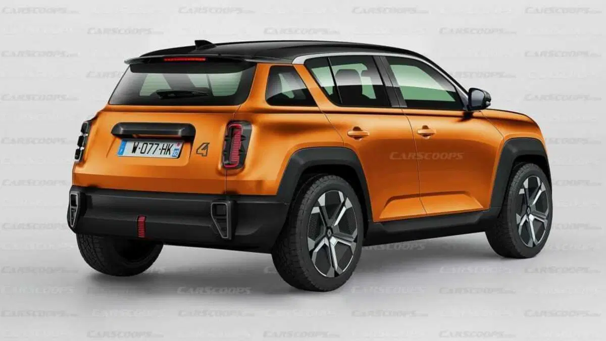 Renault 4: ecco come potrebbe essere la nuova elettrica  (6)