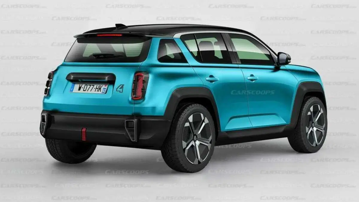 Renault 4: ecco come potrebbe essere la nuova elettrica  (5)