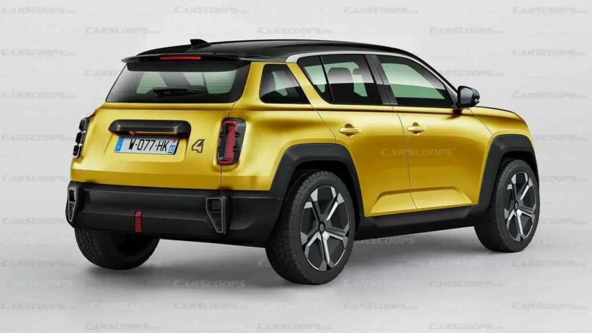 Renault 4: ecco come potrebbe essere la nuova elettrica  (8)