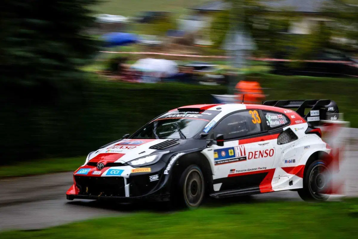 WRC23 Central Europe D2.  Rovanpera, prove generali di Titolo (4)