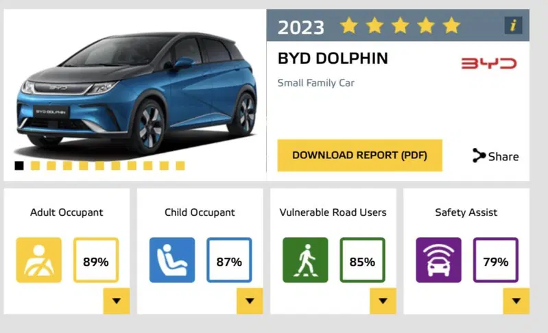 Punteggi BYD Dolphin
